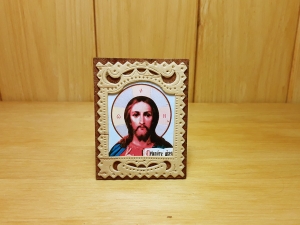 Икона резная Иисус 5*6,5